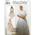 SIMPLICITY 9050 BRIDAL DRESS SIZE 14 COMPLETE-NO SEWING INSTRUCTIONS