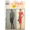 STYLE 4974 JACKET & SKIRT SIZE R 14-16-18 - COMPLETE