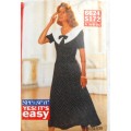 BUTTERICK 6624 FITTED & FLARED DRESS SIZE 6-8-10 COMPLETE-UNCUT-F/FOLDED