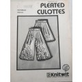 KNITWIT PATTERN 401 PLEATED CULOTTES SIZES LADIES 6 - 22