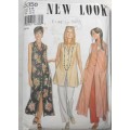 NEW LOOK PATTERNS 6358 FRONT BUTTON DRESS SIZES 8-18 COMPLETE