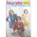 BURDA 6396 SET OF BLOUSES SIZE 8-40 COMPLETE-UNCUT-F/.FOLDED