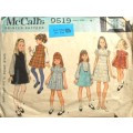 VINTAGE McCALLS 9519 GIRLS DRESS SIZE 8 YEARS SEE LISTING