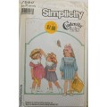 SIMPLICITY 7980 GIRLS DRESS SIZE 3-4-5 YEARS COMPLETE-UNCUT-F/FOLDED
