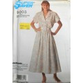 SIMPLICITY 9003 LOOSE FITTING PULLOVER DRESS + BELT SIZE 12-14-16 COMPLETE-UNCUT-F/FOLDED