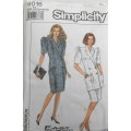 SIMPLICITY 9016 ONE OR TWO PIECE DRESS SIZE 12-14-16 COMPLETE-MOSTLY UNCUT