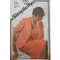 SIMPLICITY 9965 DRESS & UNLINED JACKET SIZE 14 BUST 92 CM COMPLETE-UNCUT-F/FOLDED