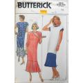 BUTTERICK 3845 DRESS WITH PLEATED SKIRT SIZE 14 COMPLETE-UNCUT-F/FOLDED