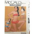 McCALLS 8016 GIRLS BATHING SUIT SIZE 10 YEARS COMPLETE-UNCUT-F/FOLDED
