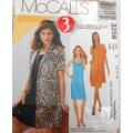 McCALLS 3258 DRESS-UNLINED JACKET SIZE 10-12-14 COMPLETE-COVER CUT- ZIPLOC BAG