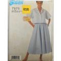 SIMPLICITY 7970 SHIRT & PULL ON SKIRT SIZE 10-12-14 COMPLETE-UNCUT-F/FOLDED