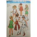 SIMPLICITY 8767 GIRLS PANTS-DRESS-TUNIC SIZE 12 YEARS BREAST 30 COMPLETE-UNCUT-F/FOLDED