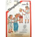 SIMPLICITY 5908 GIRLS PULL-ON PANTS-ROMPER-PULLOVER TOPS SIZE 3-4-5  YEARS COMPLETE+TRANSFER