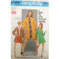 VINTAGE SIMPLICITY 8366 DRESS WITH COLLAR SIZE 12 BUST 34 COMPLETE