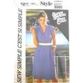 STYLE 3380 PULLOVER DRESS SIZE 12 BUST 87 CM COMPLETE-UNCUT-F/FOLDED