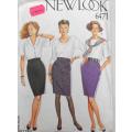 NEW LOOK PATTERNS 6471  SET OF SKIRTS SIZE 8-18 -SEE LISTING