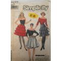 SIMPLICITY 8246 TIERED SKIRTS IN 2 LENGTHS  SIZE 8 COMPLETE-PART CUT