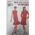 SIMPLICITY 8247 DRESS & UNLINED JACKET  SIZE 8-18 COMPLETE