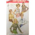 SIMPLICITY 8399 BLOUSES SIZE 14 BUST 36 COMPLETE