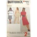BUTTERICK 4441 DRESS-TOP-SKIRT SIZE 12-14-16 COMPLETE