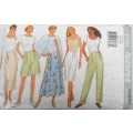 BUTTERICK 4509 SLIM SKIRT-PANTS SIZE XS-S-M (6-14) NO CULOTTES OR WIDE SKIRT PATTERN SUPPLIED
