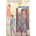 BUTTERICK 4718 DRESS WITH LOOSE FITTING BODICE SIZE 12-14-16 COMPLETE