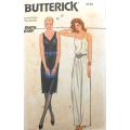 BUTTERICK 4742 SEMI FITTED EVENING DRESS SIZE 12-14-16 COMPLETE- CUT TO 14/16