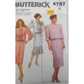 BUTTERICK 4787 LOOSE FITTING DRESS SIZE 12 COMPLETE