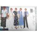 BUTTERICK 4827 JACKET-TOP-SKIRT-PANTS SIZE XS-S-M  COMPLETE (CUT TO M12-14)