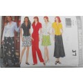 BUTTERICK 4878 TOP-SKIRT-PANTS SIZE 12-14-16 COMPLETE-MOSTLY UNCUT TO SIZE 16