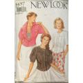 NEW LOOK PATTERNS 6697 SET OF TOPS-BLOUSES SIZE 6-16 COMPLETE-CUT TO 16