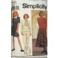 SIMPLICITY 8045 SKIRT-PANTS-TOP-TIE SIZE 6-12 COMPLETE - MOSTLY UNCUT