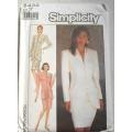 SIMPLICITY 8433 SEMI FITTED SUIT WITH LINED JACKET SIZE 12 COMPLETE