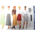 BUTTERICK 5633 A-LINE SKIRTS SIZE 12-14-16 COMPLETE-UNCUT-F/FOLDED