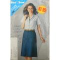 BUTTERICK 5133 BLOUSE & SKIRT - SIZE 8-10-12 COMPLETE