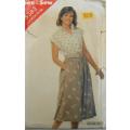BUTTERICK 5383 TOP & SKIRT SIZE 14-16-18 COMPLETE-UNCUT-F/FOLDED