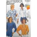 BUTTERICK 5387 SET OF BLOUSES SIZE 12-14-16 COMPLETE