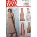 NEW LOOK PATTERNS 6243 STUNNING DRESSES WITH BODICE VARIATIONS SIZES 8-18 COMPLETE