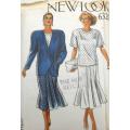 NEW LOOK PATTERNS 6320 JACKET-TOP-SKIRT SIZE 8-18 COMPLETE-UNCUT-F/FOLDED