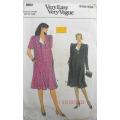 VOGUE 8959 LOOSE FITTING PULLOVER MATERNITY DRESS SIZE 8-10-12  COMPLETE-UNCUT-F/FOLDED