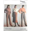 VOGUE AMERICAN DESIGNER CAV1N KLEIN 1626 SKIRT & PANTS  SIZE 10 COMPLETE-F/F NO SEWING INSTRUCTIONS