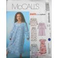 McCALLS 4258 GIRLS ROBE-NIGHTGOWN-TOP-PANTS SIZE 6-7-8 YEARS COMPLETE-CUT TO 8 YEARS