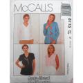 McCALLS 8115 BLOUSES IN 2 LENGTHS SIZE 8-10-12 COMPLETE-UNCUT-F/FOLDED