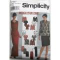 SIMPLICITY 5787 DESIGN YOUR OWN SUIT WITH TWO SKIRTS LENGTHS SIZE 8-10-12-14 COMPLETE-CUT TO SIZE 14