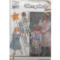 SIMPLICITY 7132 GIRLS DRESS WITH TRIM VARIATIONS SIZE 2-6X YEARS COMPLETE-UNCUT-F/FOLDED