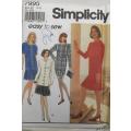 SIMPLICITY 7995 DRESS WITH/OUT PLEATED SKIRT SIZE 6-10 COMPLETE-UNCUT-F/FOLDED
