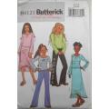BUTTERICK B4121 GIRLS TOP-SKIRT-PANTS SIZE 7-8-10 YEARS COMPLETE-CUT TO SIZE 10 YEARS