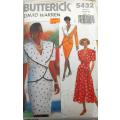 BUTTERICK 5432 TOP-SKIRT-SPLIT SKIRT SIZE 12-14-16 COMPLETE-CUT TO SIZE 16