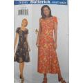 BUTTERICK 5486  CLOSE FITTING SLIGHTLY FLARED DRESS SIZE 12-14-16 COMPLETE-CUT TO SIZE 16