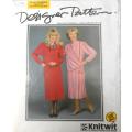 KNITWIT DESIGNER PATTERN 530 DRESS WITH VARIATIONS SIZES 6 - 22-COMPLETE- UNCUT